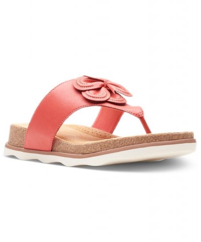 Women's Brynn Style Embellished Thong Sandals Pink $41.00 Shoes