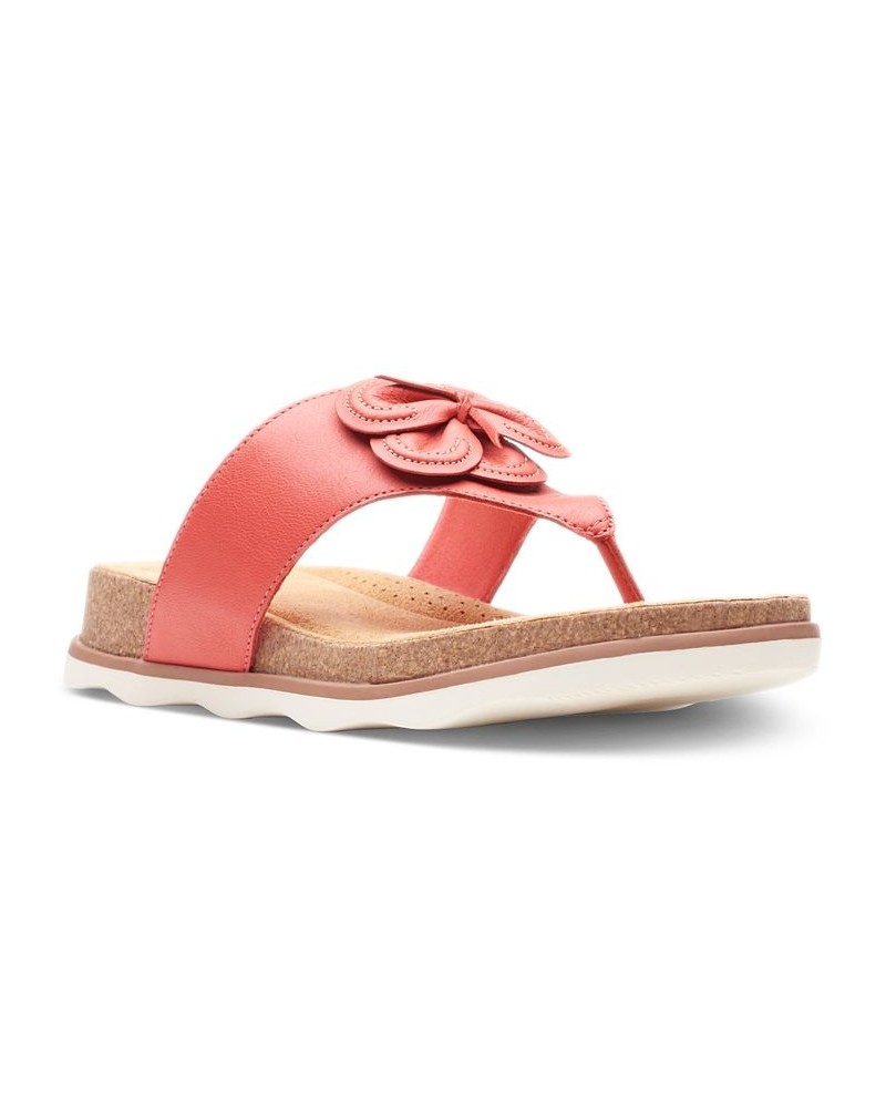 Women's Brynn Style Embellished Thong Sandals Pink $41.00 Shoes