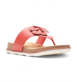 Women's Brynn Style Embellished Thong Sandals Pink $41.00 Shoes