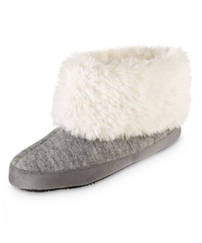 Women's Marisol Boot Slippers Gray $17.04 Shoes