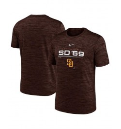 Men's Brown San Diego Padres Wordmark Velocity Performance T-shirt $27.99 T-Shirts