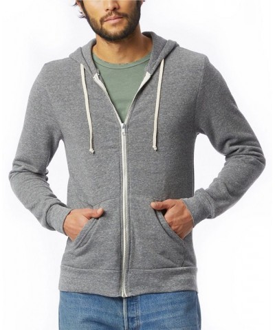 Men's Rocky Zip Hoodie Gray $36.34 Sweatshirt