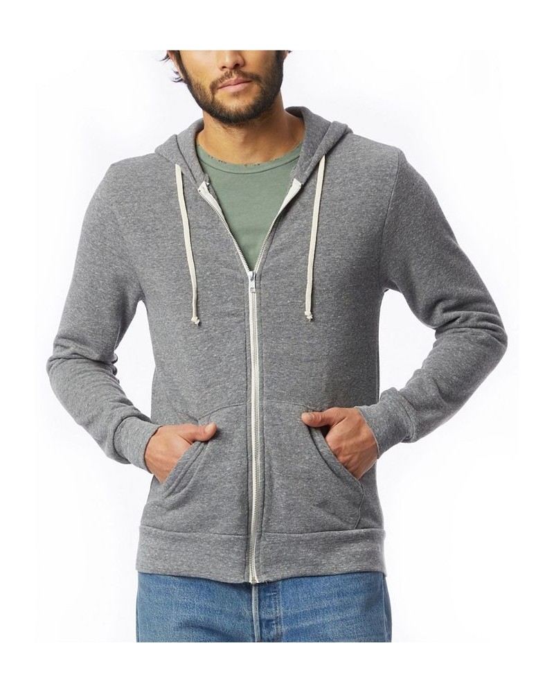 Men's Rocky Zip Hoodie Gray $36.34 Sweatshirt