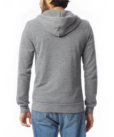 Men's Rocky Zip Hoodie Gray $36.34 Sweatshirt