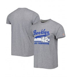 Men's Jackie Robinson Gray Brooklyn Dodgers Cooperstown Collection Remix Jersey Tri-Blend T-shirt $25.91 T-Shirts