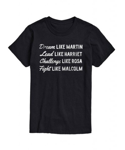 Men's Dream Like Martin Short Sleeves T-shirt Black $15.98 T-Shirts