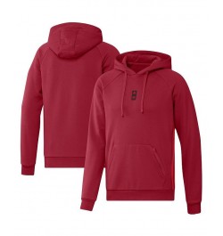 Men's Red New York Red Bulls Travel Raglan Pullover Hoodie $40.50 Sweatshirt