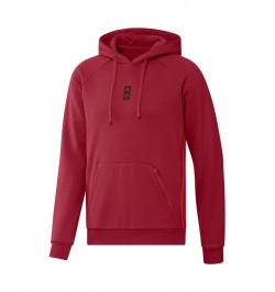 Men's Red New York Red Bulls Travel Raglan Pullover Hoodie $40.50 Sweatshirt