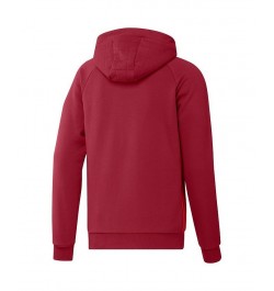 Men's Red New York Red Bulls Travel Raglan Pullover Hoodie $40.50 Sweatshirt