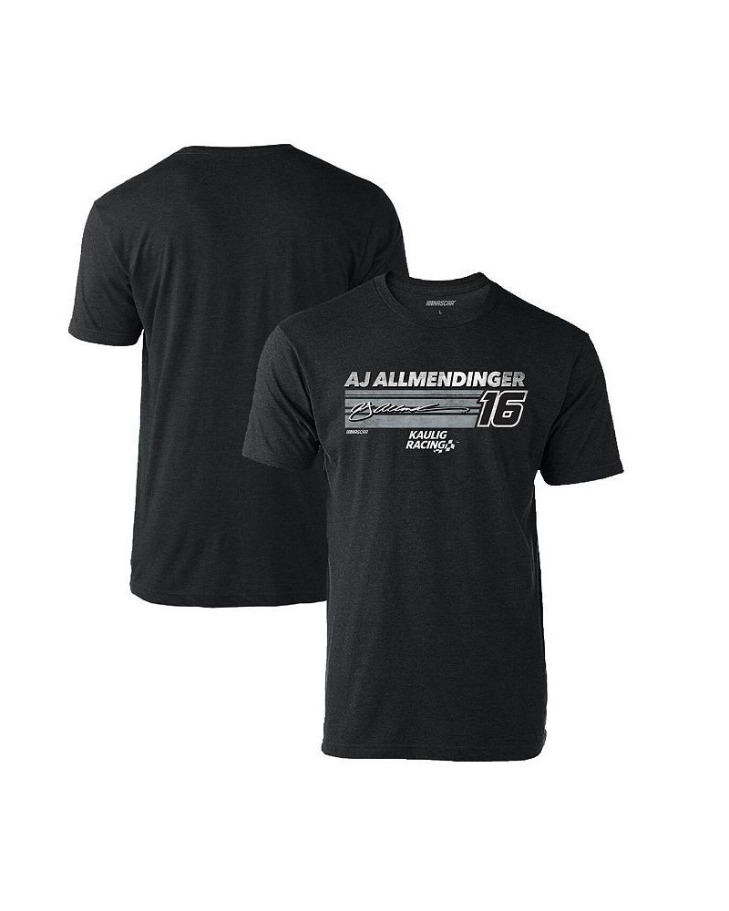 Men's Heather Charcoal AJ Allmendinger Hot Lap T-shirt $16.10 T-Shirts