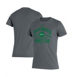 Men's Heathered Gray North Dakota Hockey Blend T-shirt $20.39 T-Shirts