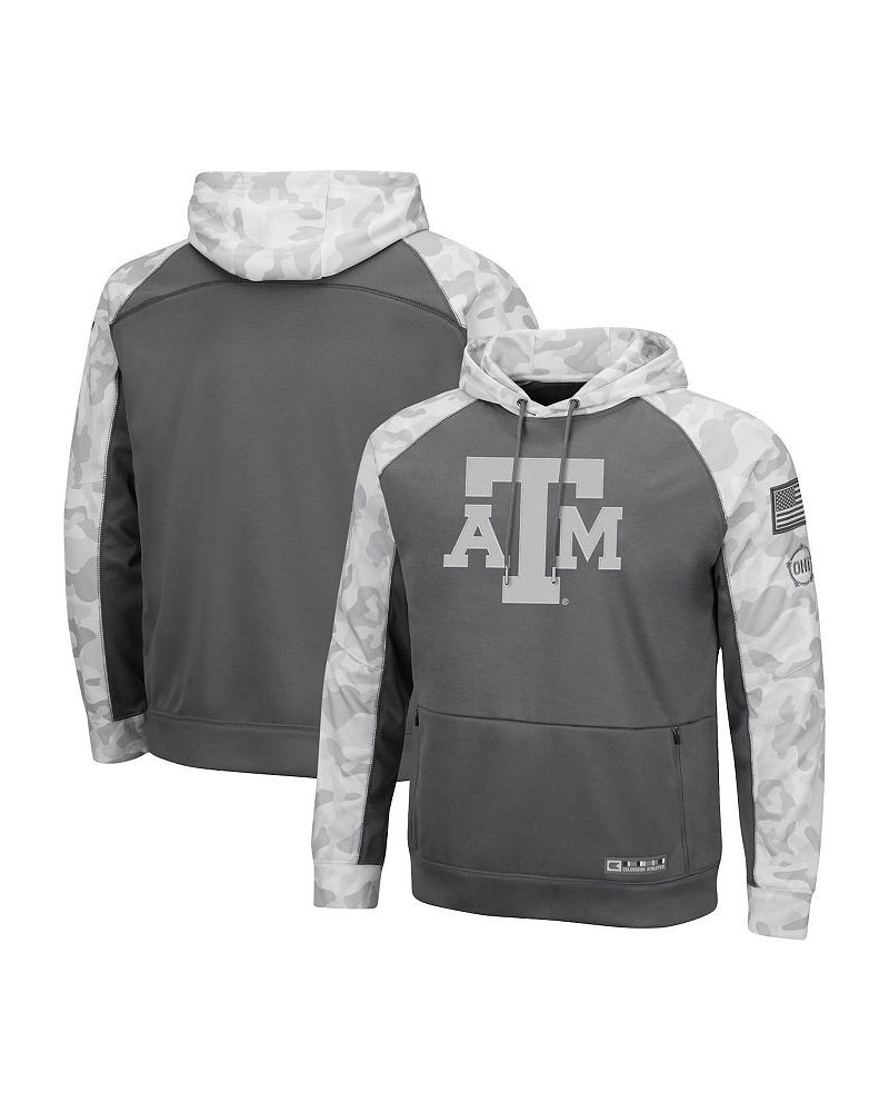 Men's Gray, Arctic Camo Texas A&M Aggies OHT Military-Inspired Appreciation Tonal Raglan Pullover Hoodie $32.00 Sweatshirt