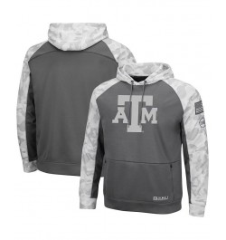 Men's Gray, Arctic Camo Texas A&M Aggies OHT Military-Inspired Appreciation Tonal Raglan Pullover Hoodie $32.00 Sweatshirt