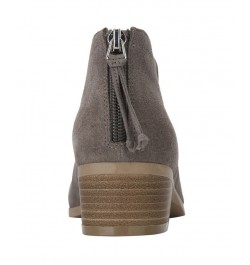 Women's Side Skip Booties Gray $51.23 Shoes