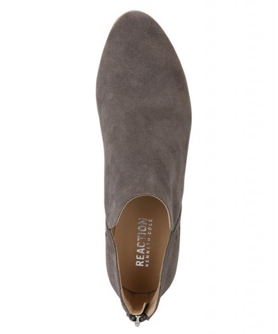 Women's Side Skip Booties Gray $51.23 Shoes