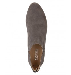 Women's Side Skip Booties Gray $51.23 Shoes