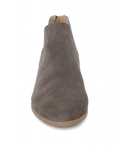 Women's Side Skip Booties Gray $51.23 Shoes