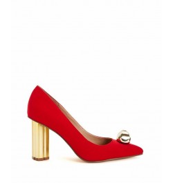 Women's The Dellilah Jingle Pointed Toe Pumps Red $40.46 Shoes