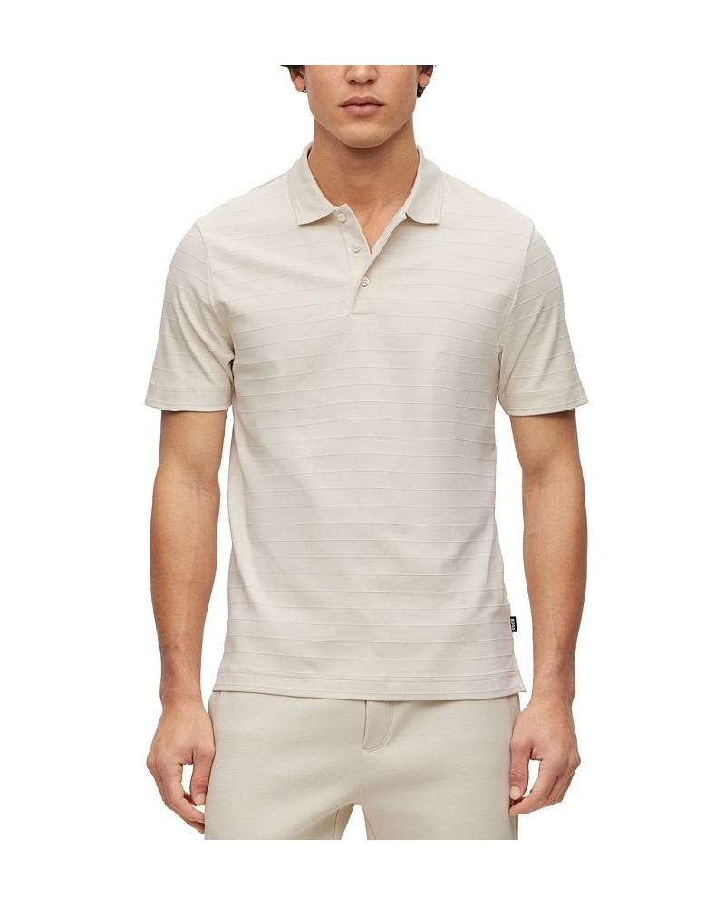 BOSS Men's Regular-Fit Polo Shirt in a Cotton Blend White $55.20 Polo Shirts