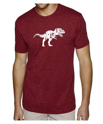 Men's Premium Word Art T-Shirt - Tyrannosaurus Rex Red $23.84 T-Shirts