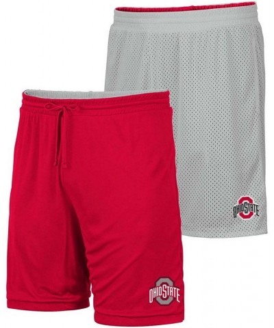 Men's Scarlet, Gray Ohio State Buckeyes Wiggum Reversible Logo Shorts $19.79 Shorts