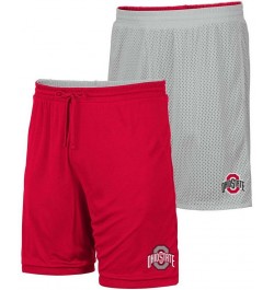 Men's Scarlet, Gray Ohio State Buckeyes Wiggum Reversible Logo Shorts $19.79 Shorts