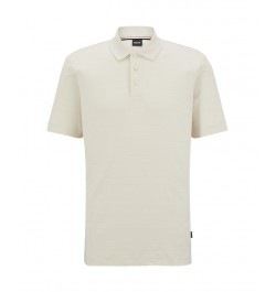 BOSS Men's Regular-Fit Polo Shirt in a Cotton Blend White $55.20 Polo Shirts