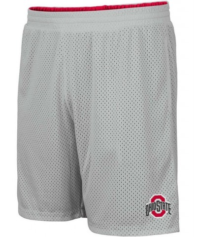 Men's Scarlet, Gray Ohio State Buckeyes Wiggum Reversible Logo Shorts $19.79 Shorts