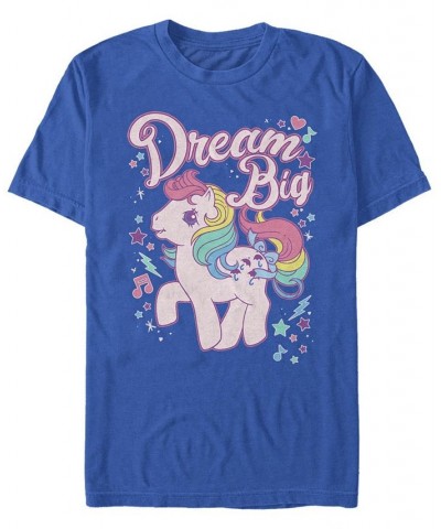 Men's Dream Big Pony Short Sleeve Crew T-shirt Blue $19.94 T-Shirts