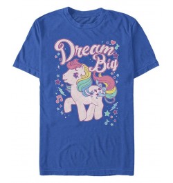 Men's Dream Big Pony Short Sleeve Crew T-shirt Blue $19.94 T-Shirts