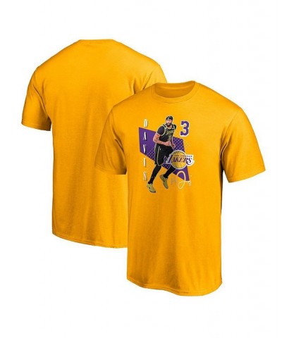 Men's Branded Anthony Davis Gold Los Angeles Lakers Pick and Roll T-shirt $19.37 T-Shirts