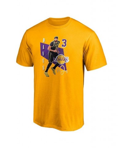 Men's Branded Anthony Davis Gold Los Angeles Lakers Pick and Roll T-shirt $19.37 T-Shirts