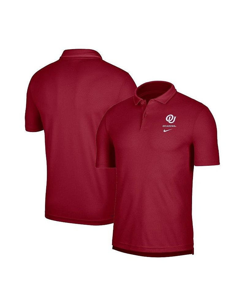 Men's Crimson Oklahoma Sooners UV Performance Polo Shirt $32.23 Polo Shirts