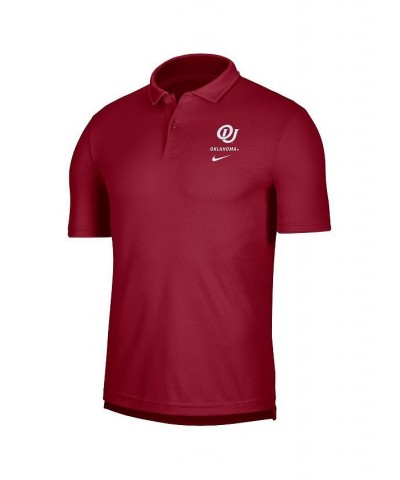 Men's Crimson Oklahoma Sooners UV Performance Polo Shirt $32.23 Polo Shirts