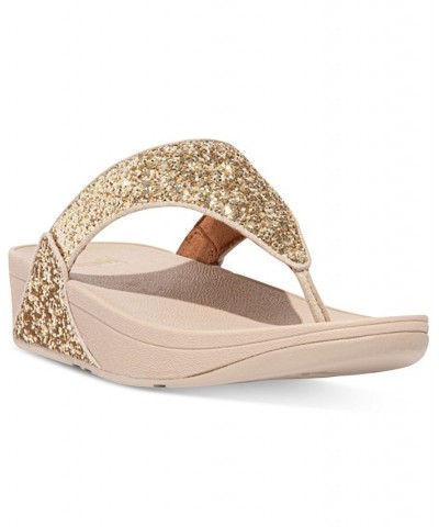 Women's Lulu Glitter Toe-Thongs Sandal Ivory/Cream $45.90 Shoes