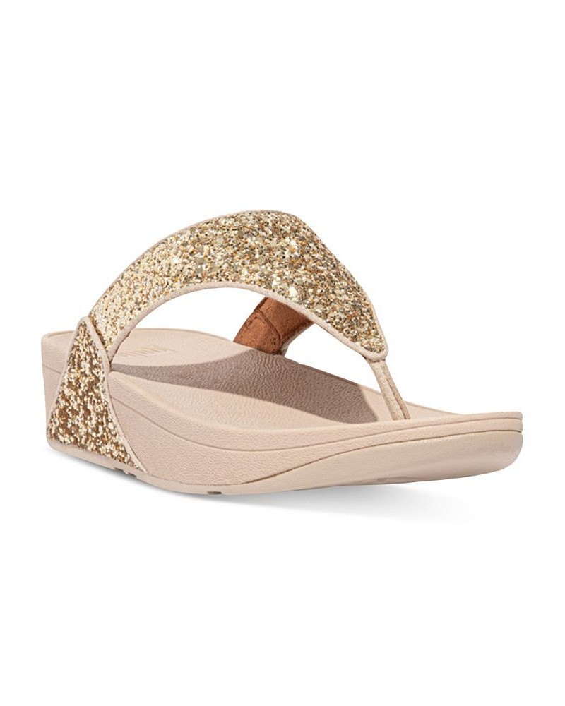 Women's Lulu Glitter Toe-Thongs Sandal Ivory/Cream $45.90 Shoes