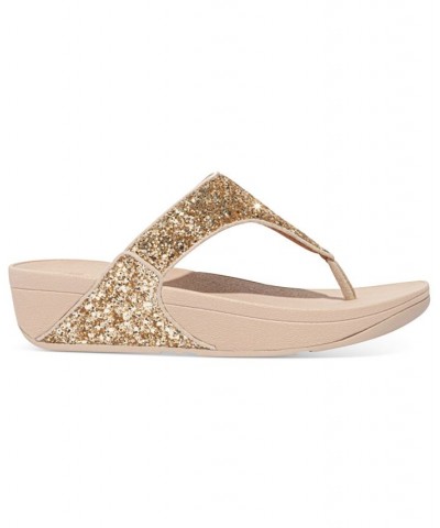 Women's Lulu Glitter Toe-Thongs Sandal Ivory/Cream $45.90 Shoes