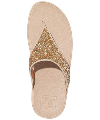 Women's Lulu Glitter Toe-Thongs Sandal Ivory/Cream $45.90 Shoes