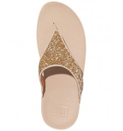 Women's Lulu Glitter Toe-Thongs Sandal Ivory/Cream $45.90 Shoes