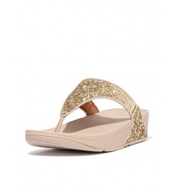 Women's Lulu Glitter Toe-Thongs Sandal Ivory/Cream $45.90 Shoes