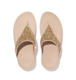 Women's Lulu Glitter Toe-Thongs Sandal Ivory/Cream $45.90 Shoes