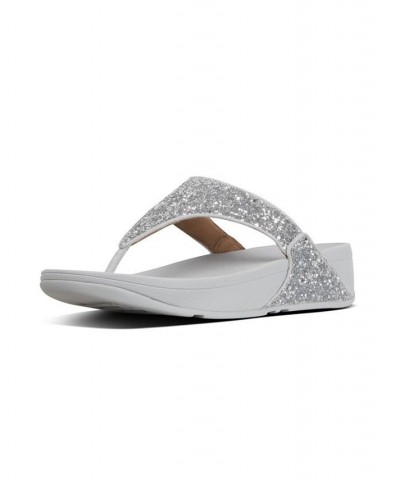 Women's Lulu Glitter Toe-Thongs Sandal Ivory/Cream $45.90 Shoes