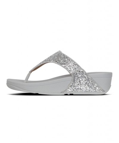 Women's Lulu Glitter Toe-Thongs Sandal Ivory/Cream $45.90 Shoes