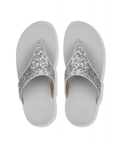 Women's Lulu Glitter Toe-Thongs Sandal Ivory/Cream $45.90 Shoes