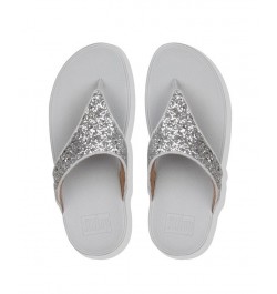 Women's Lulu Glitter Toe-Thongs Sandal Ivory/Cream $45.90 Shoes