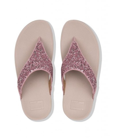 Women's Lulu Glitter Toe-Thongs Sandal Ivory/Cream $45.90 Shoes