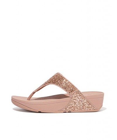 Women's Lulu Glitter Toe-Thongs Sandal Ivory/Cream $45.90 Shoes