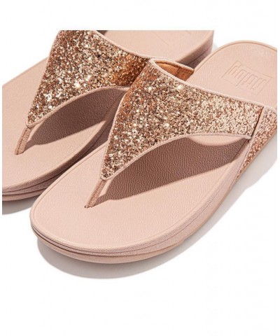 Women's Lulu Glitter Toe-Thongs Sandal Ivory/Cream $45.90 Shoes