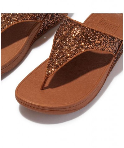 Women's Lulu Glitter Toe-Thongs Sandal Ivory/Cream $45.90 Shoes