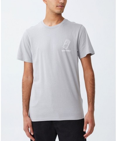 Men's Tbar Art T-shirt Gray $14.70 T-Shirts